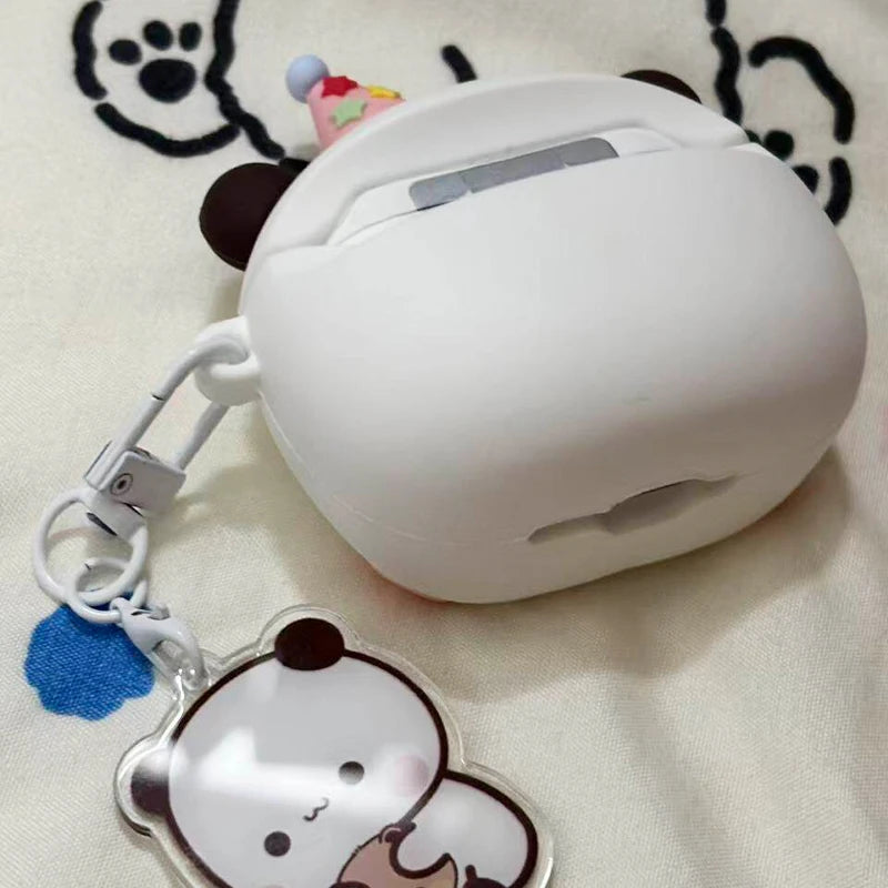 Panda Bubu & Yier Cartoon Wireless Earphone Case Cover Earphone Case Cover HIP