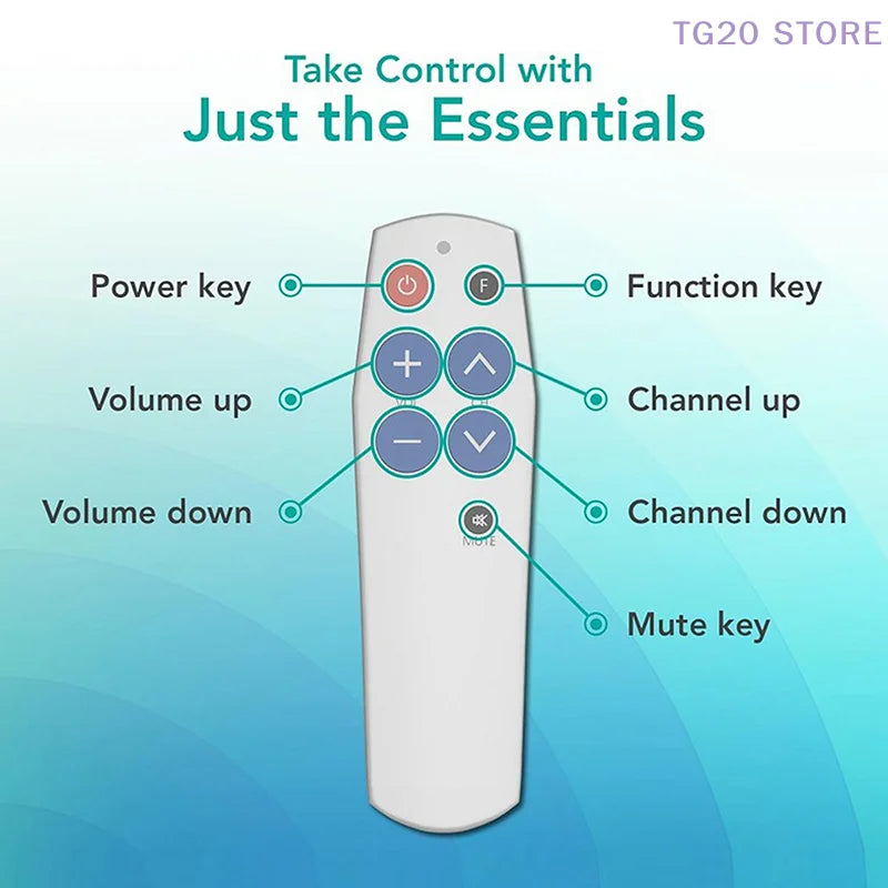 Universal IR Learning Remote Control – 7 Big Buttons for TV DVD IR Learning Remote HIP