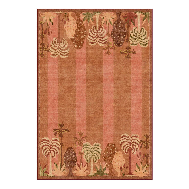 Retro Non-Slip Machine Washable Large Area Rug | Geometric Area Rug HIP GU6626-YZ 60x90cm