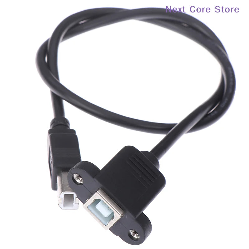 USB 2.0 Panel Mount Extension Cable – Type B Male to Female USB Extension Cable HIP