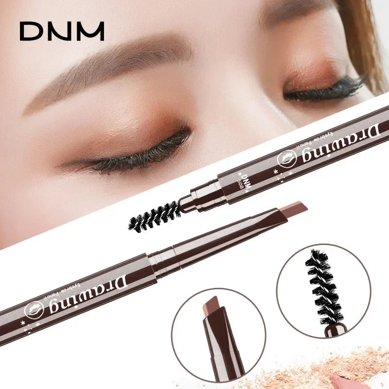 DNM 7 Color Natural Makeup Double Head Super Fine Eyebrow Pencil Waterproof Long Lasting Easy Ware Eye Brow Make Up Pen HIP