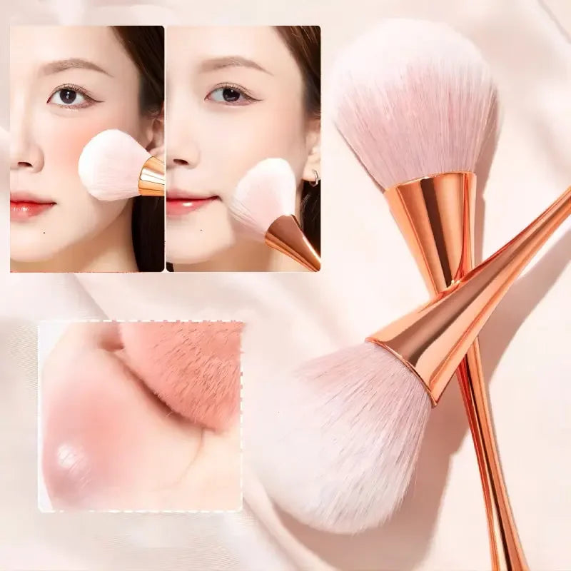 RUZOFO Rose Gold Blush Brush – Contour & Highlight Tool Face Makeup Brush HIP
