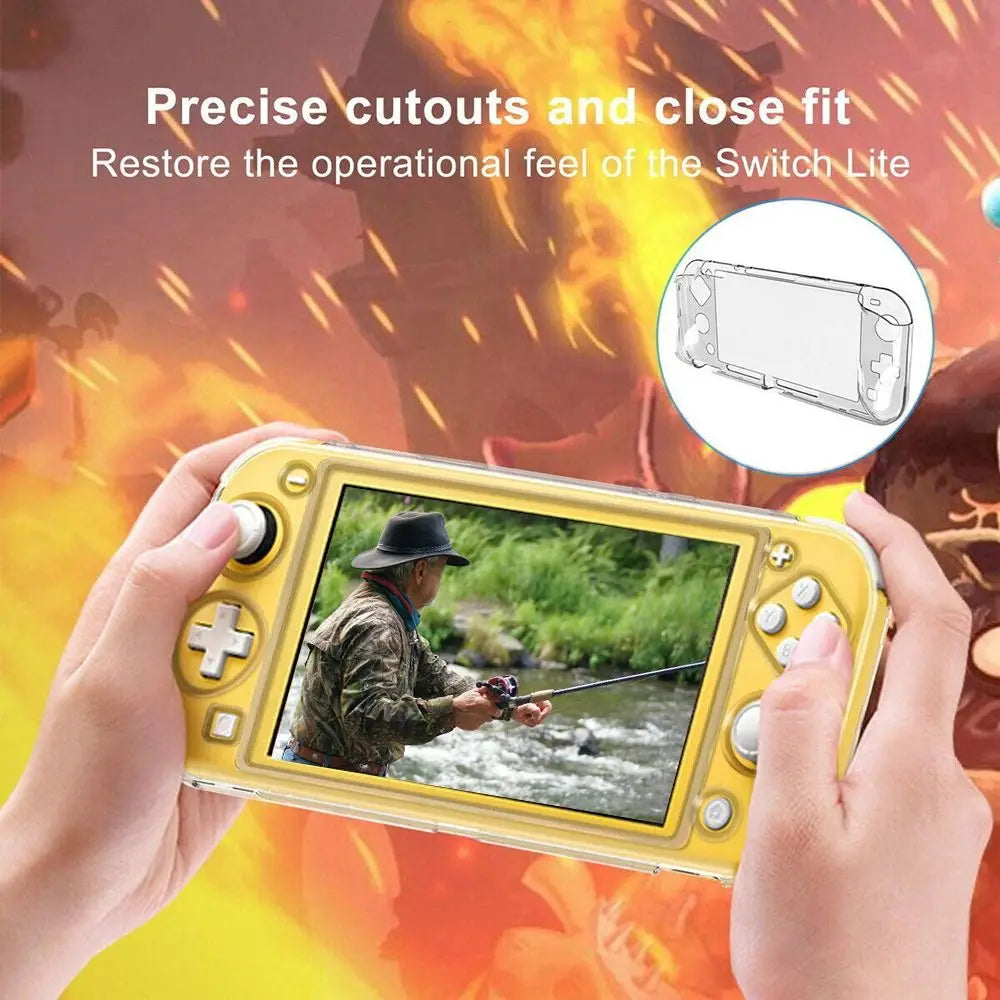 Clear Protective Case for Nintendo Switch Lite – Crystal Shell Console Protective Case HIP