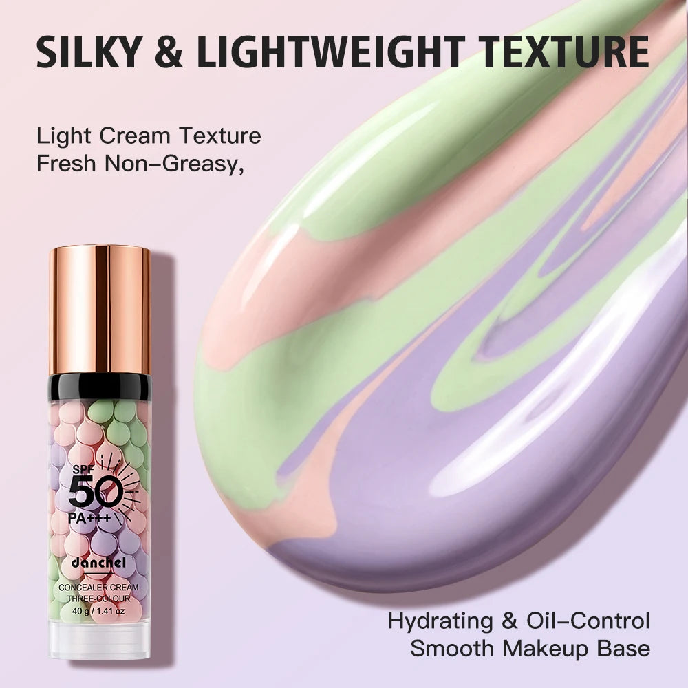 SPF 50 Primer for Face Before Makeup Sun 3 In 1 Color Corrector Face Primer Oil Control & Moisturizing Skin Tone Correcting HIP