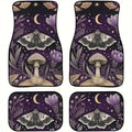 4-Piece Purple Moth Moon Car Floor Mats – Universal Fit Car Floor Mats HIP WHITE