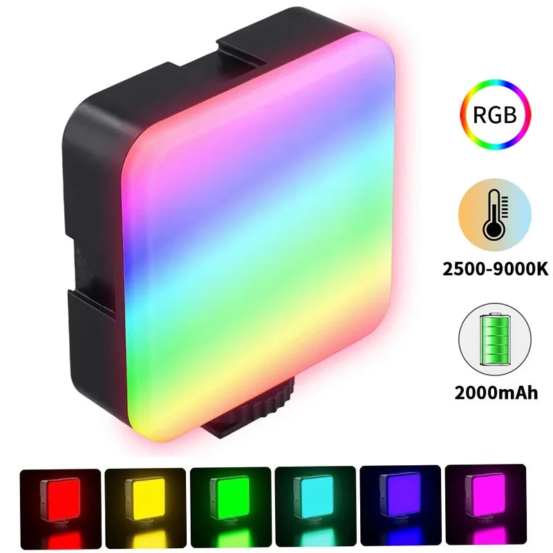 SEamopar VL49 RGB LED Fill Light – Portable DSLR Video Lamp LED Video Fill Light HIP