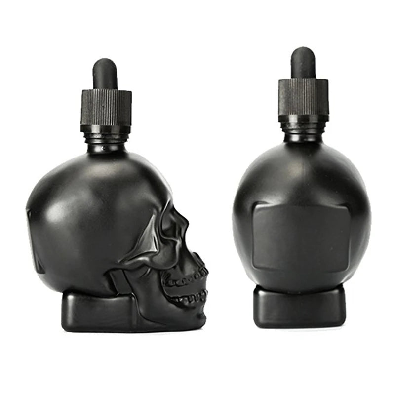 Skull Glass Bitters Dropper Spray Bottle 30/60/120ml Glass Bitters Bottle HIP