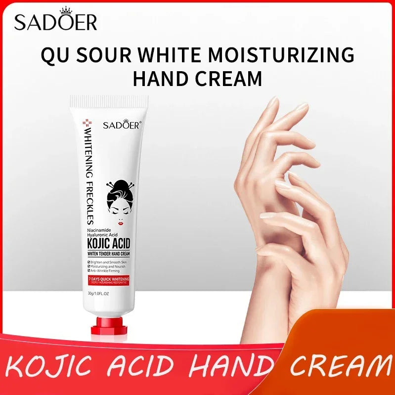Kojic Acid Hand Cream – Brightening & Moisturizing | 30g Brightening Hand Cream HIP