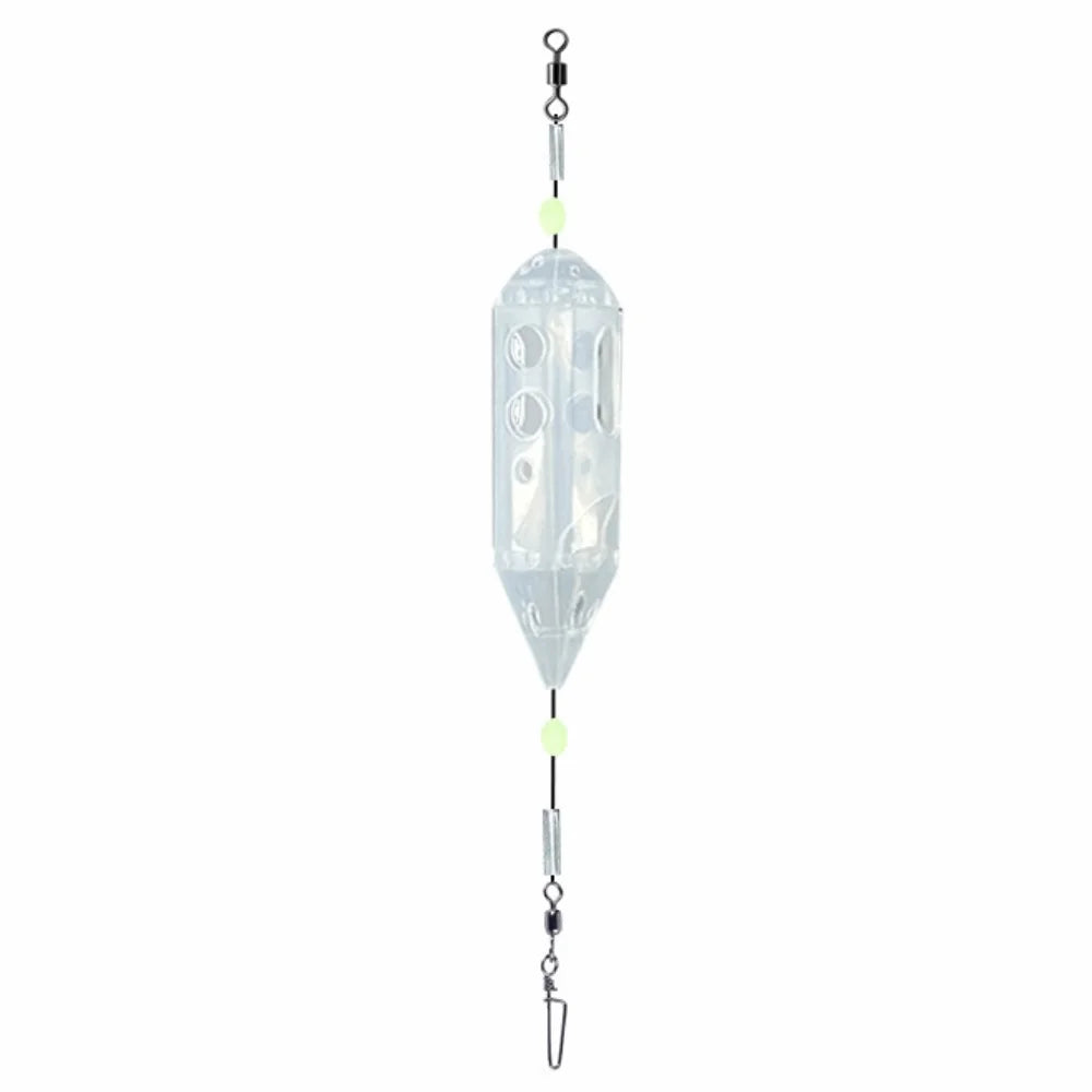 3-Pack Luminous Bait Cage Maggot Feeder Set – S, M & L Fishing Bait Feeder HIP
