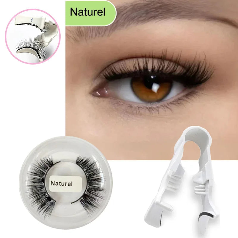 1pair Magnetic Eyelashes Handmade 3D Natural Magnetic False Eyelashes Reusable Magnetic Eyelashes Tweezers Set HIP Natural
