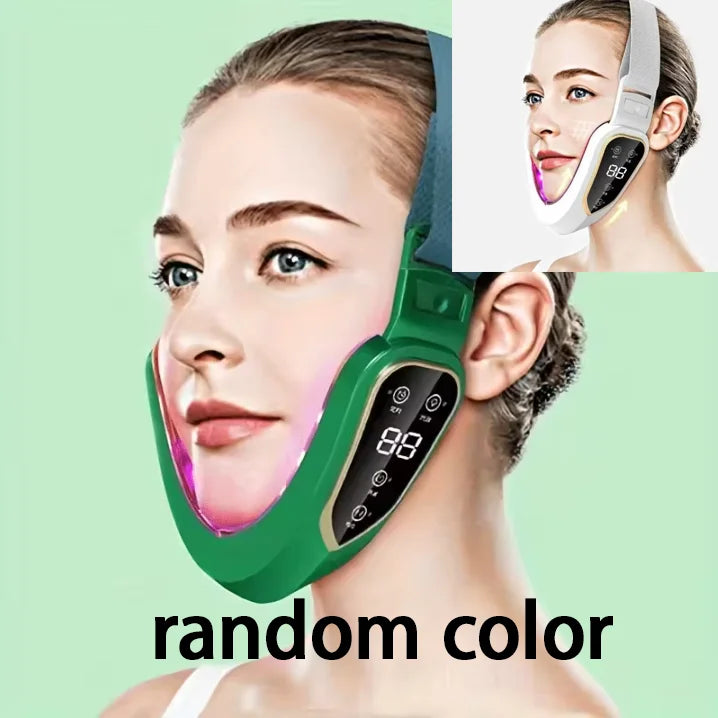 Electric V-Face Beauty Massager with LCD – AXH Facial Device Facial Massage Device HIP green
