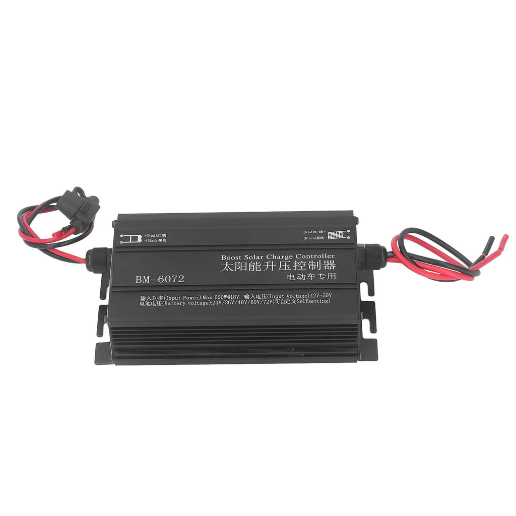 600W MPPT Boost Solar Charge Controller 12‑50V Input LCD Display Step Up Solar Charging Controller 24V 36V 48V 60V 72V HIP