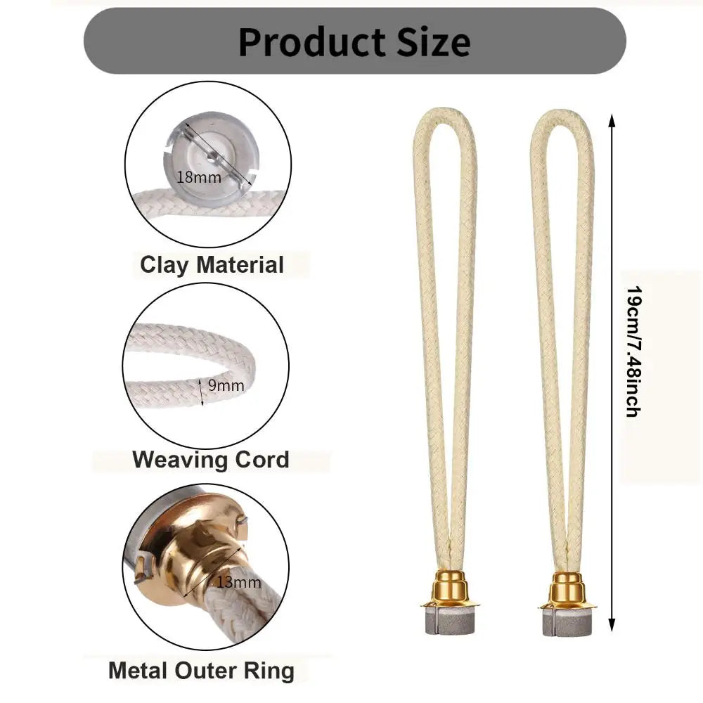 Catalytic Oil Lamp Wick Replacement – Clay & Cotton Cord Oil Lamp Wick HIP