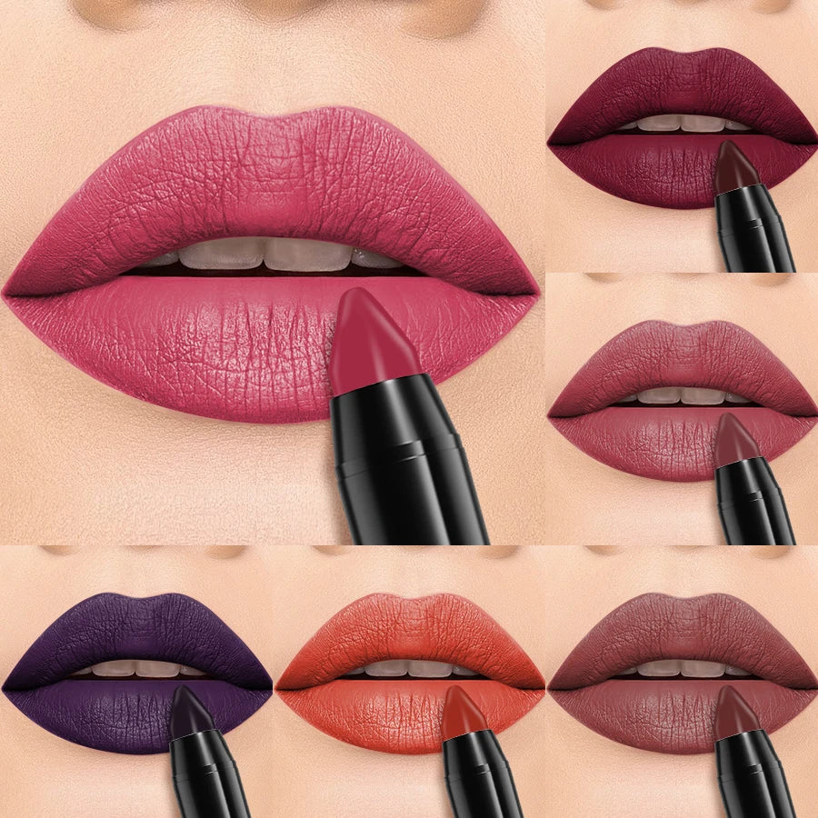 KAFURUX 15-Shade Velvet Matte Lipstick Pen – Waterproof & Long Lasting Matte Lipstick Pen HIP