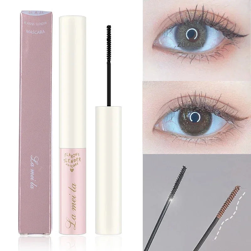 1 Pcs Curling Mascara Ultra-fine Small Brush Head Mascara Slim And Thick Curling Anti-sweat Non-smudge Curling Mascara Comestics HIP