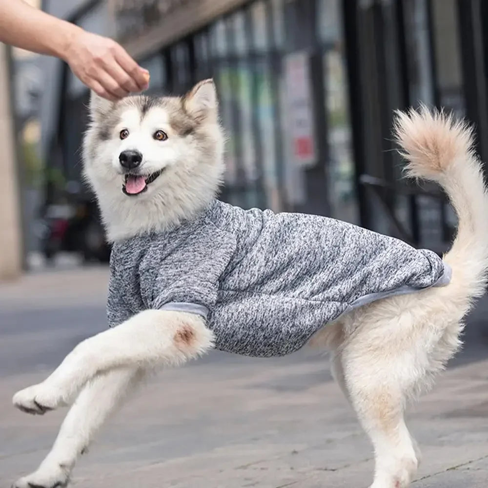 Dog Clothes for Big Dogs Fleece Dog Hoodies Soft Warm Costume Pet Dog Vest Golden Retriever Collie Labrador Large Dog Jacket HIP