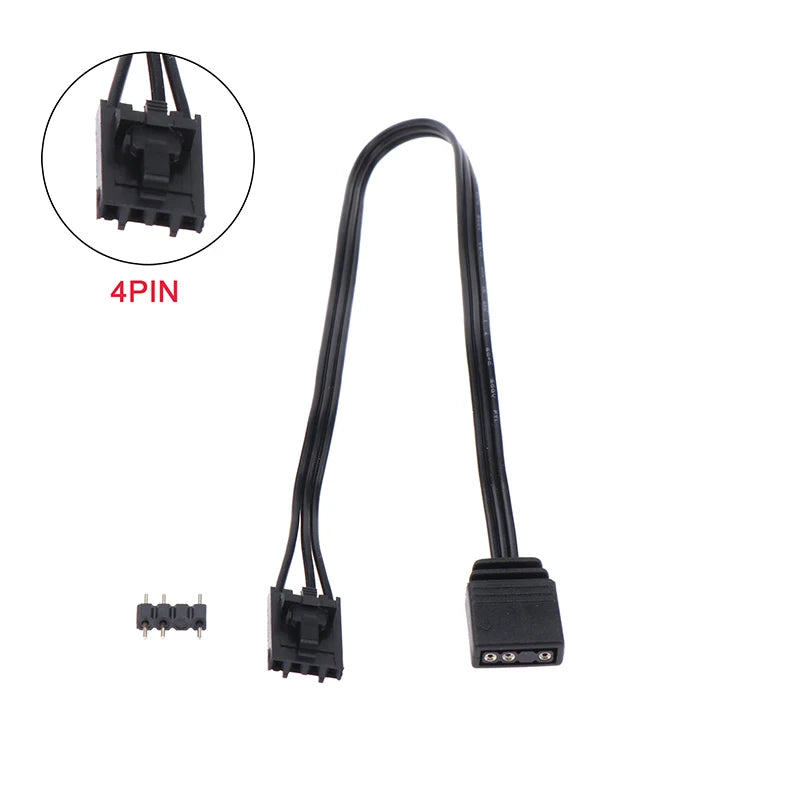 Corsair RGB to ARGB Adapter Cable – 4-Pin to 3-Pin, 28cm RGB Adapter Cable HIP 4pin