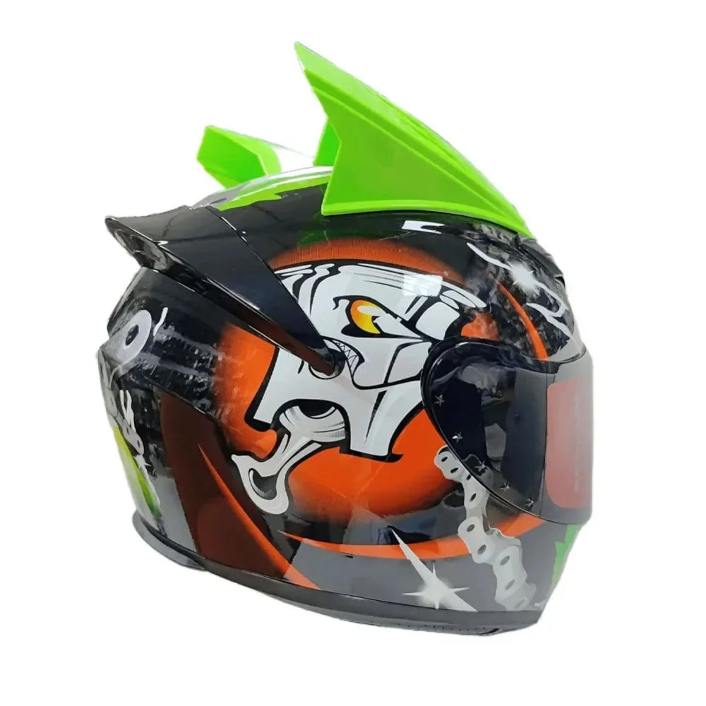2-Pack Self-Adhesive Motorcycle Helmet Horn Ears | Decorative Helmet Decoration HIP