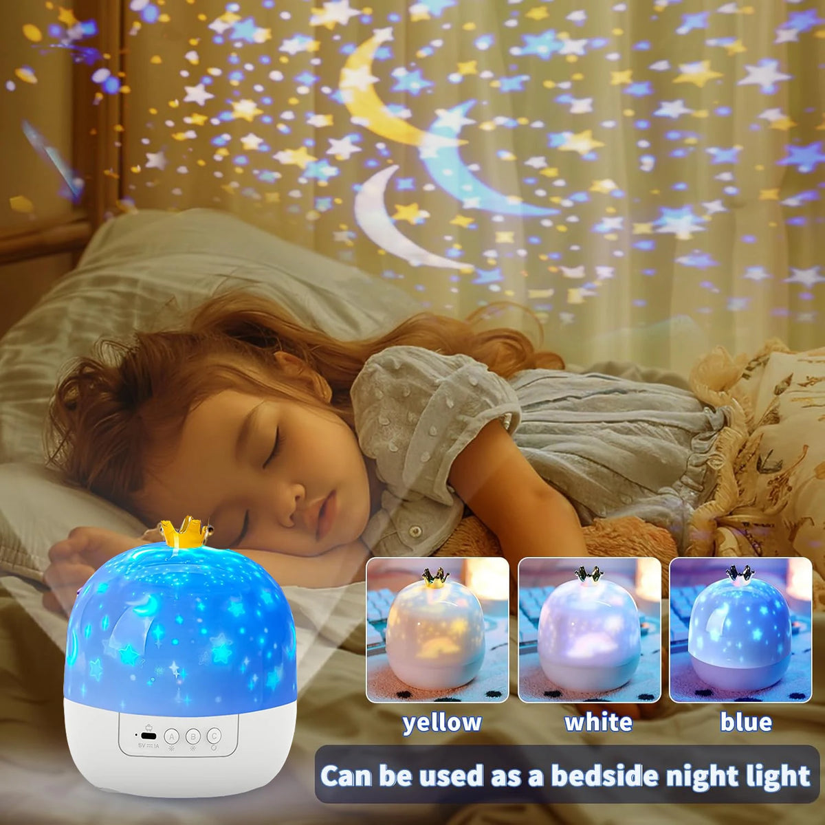 Night Lights Star Galaxy Projector Bedroom Ceiling Star Projector with 360 Rotating for Boys and Girls Birthday Christmas Gifts HIP
