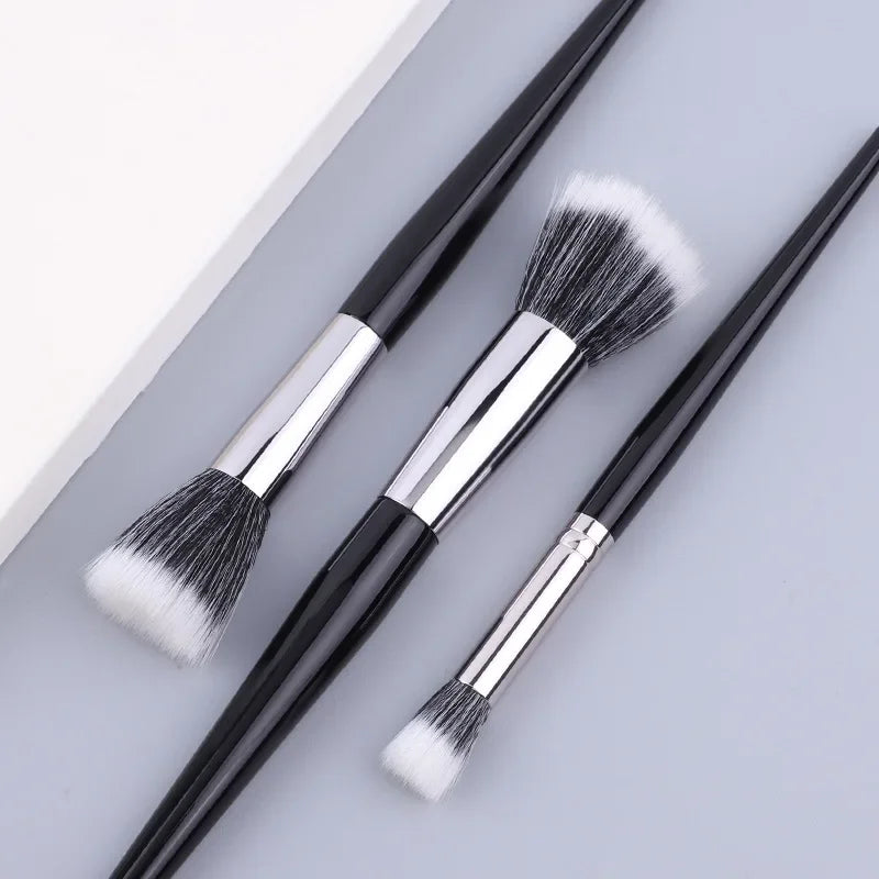 Stippling Blush Brush – Soft Wool Fiber Flat Head Makeup Tool Stippling Blush Brush HIP