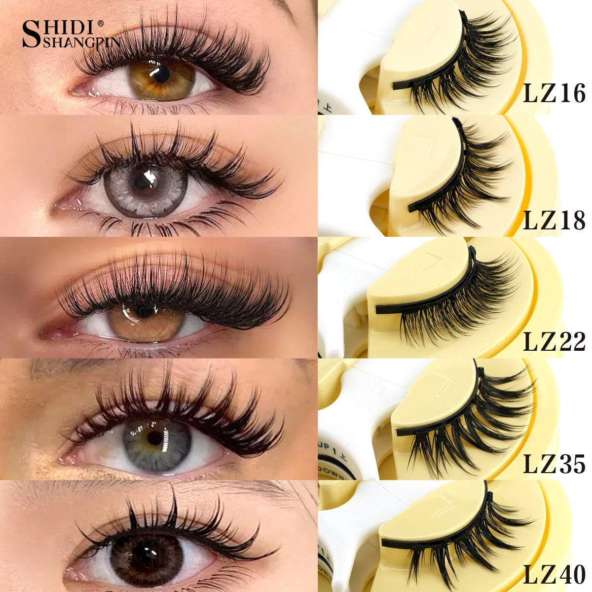 1Pair Magnetic Eyelashes Free Glue Soft Reusable Natural Look 3D Mink Cilios Easy Apply Soft Magnetic Lashes Kit for Eye Makeup HIP