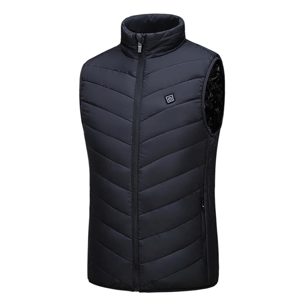 Unisex Fever Warm Vest Electric Warm Clothing Relieve Pain Waterproof Heated Vest for Skiing Cycling Hiking HIP