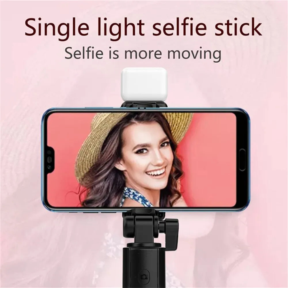 Bluetooth Selfie Stick Tripod with Remote & Fill Light Selfie Stick Tripod HIP