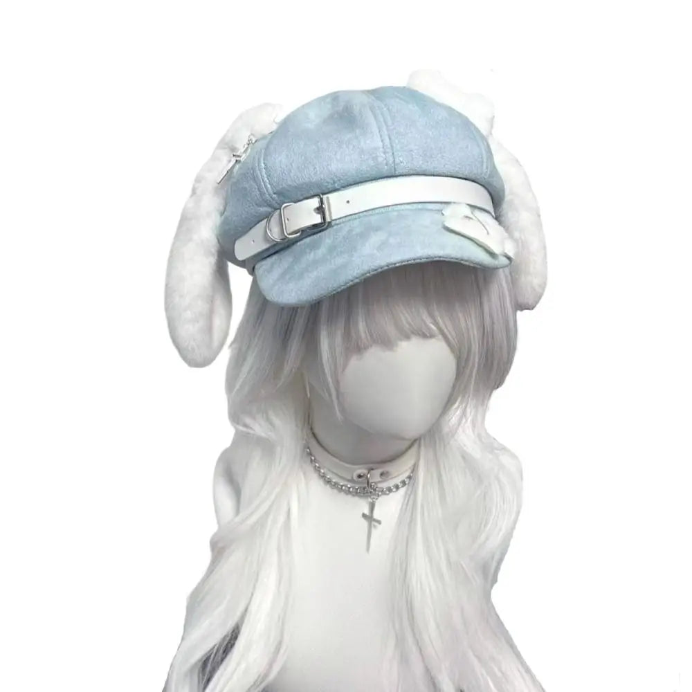 Women's Dog Ear Beret Hat – Kawaii Otaku Cosplay Winter Cap Women's Beret Hat HIP