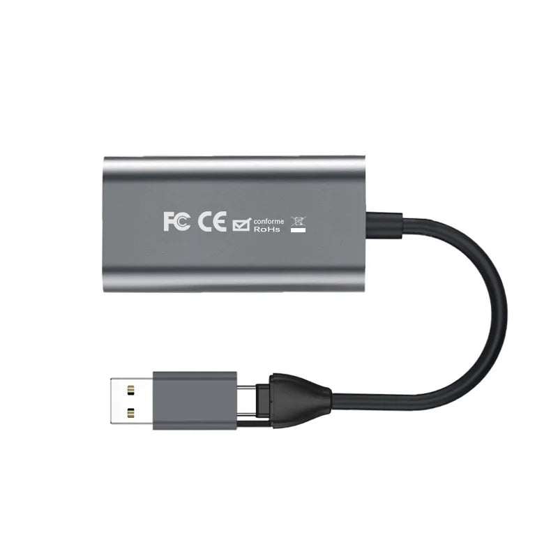 OULLX 4K HDMI Video Capture Card USB & USB-C 3.0 Video Capture Card HIP