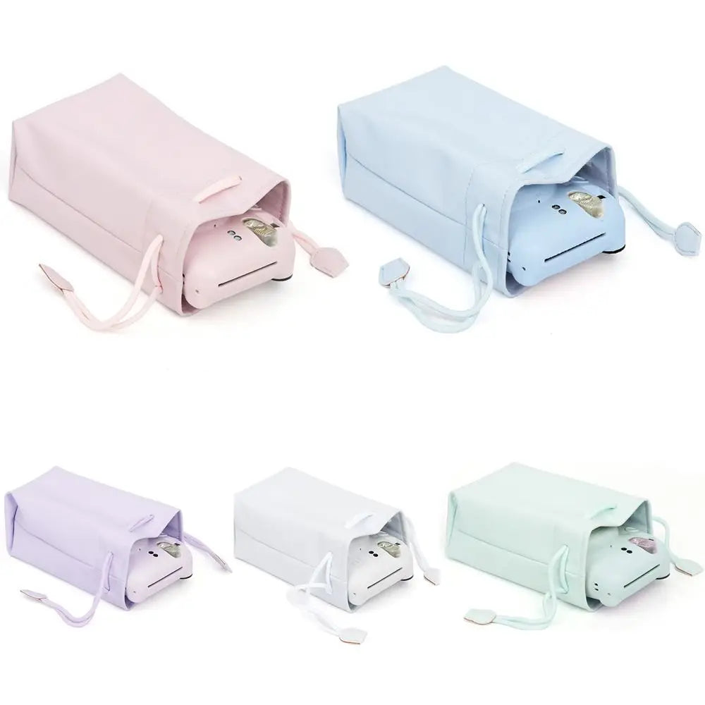 PU Leather Drawstring Bag for Instax Mini – Waterproof Case Camera Storage Bag HIP