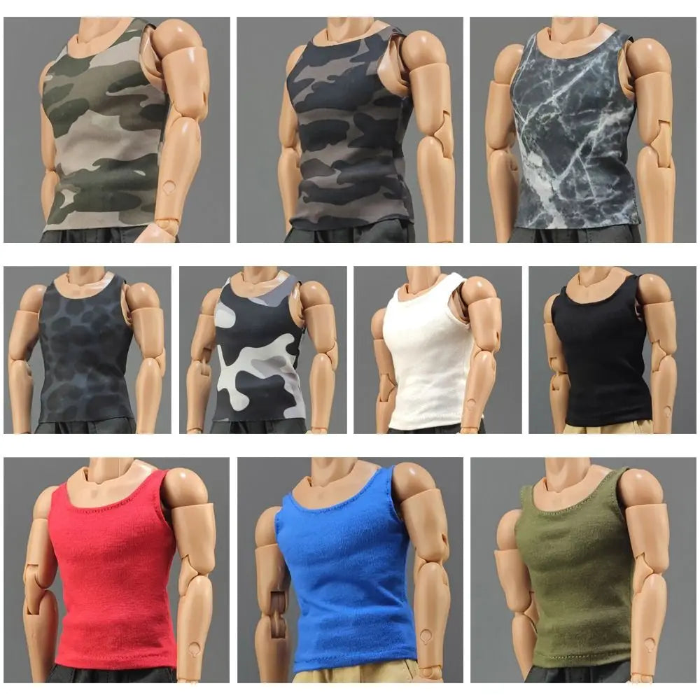 1/6 Scale Action Figure Miniature T-Shirt & Tank Top Clothing Figure Clothing Accessory HIP