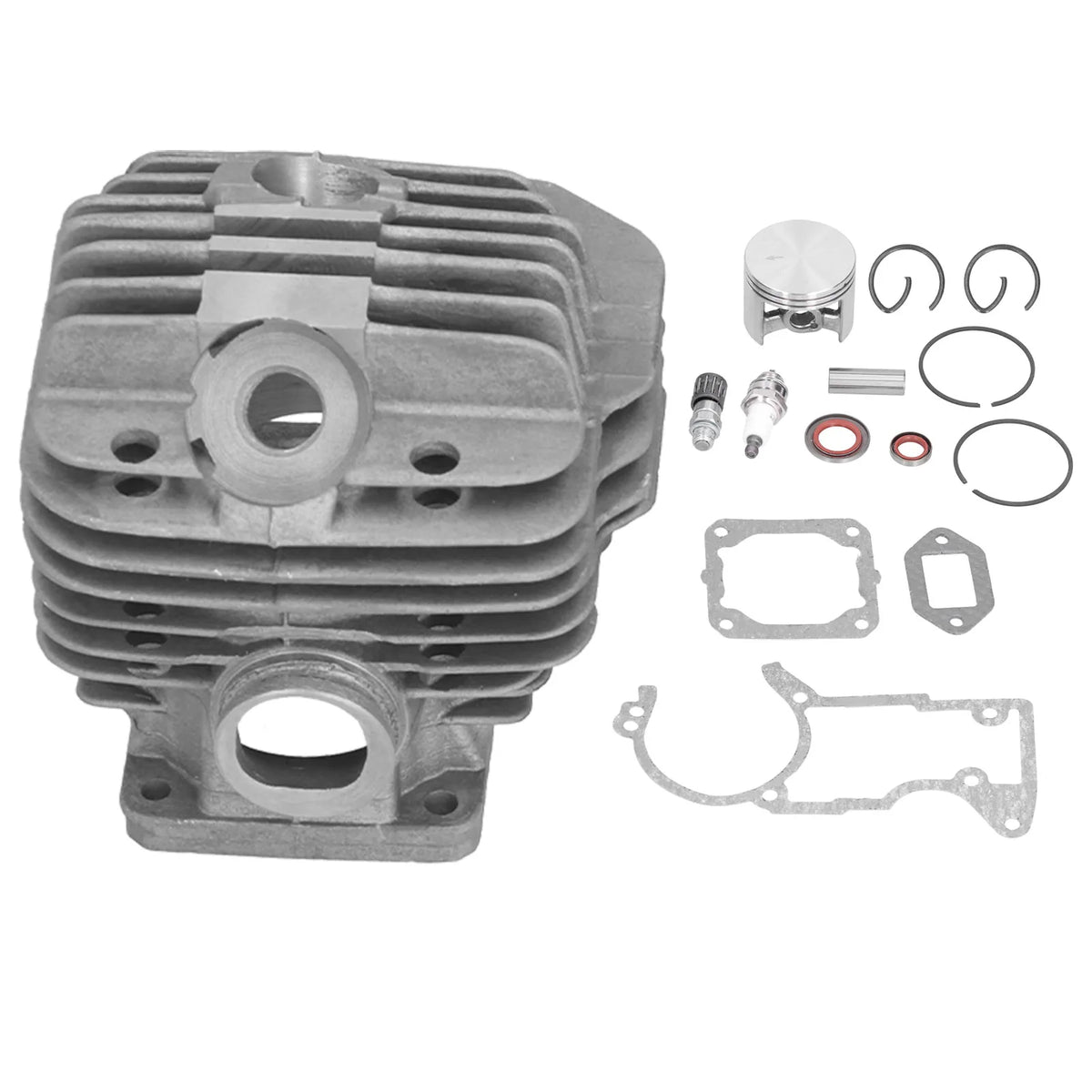 52mm Cylinder Piston Kit with Oil Bearing Gasket Set for Stihl MS440 044 Chainsaw Parts Cylinder Assembly Chainsaw Cylinder HIP A