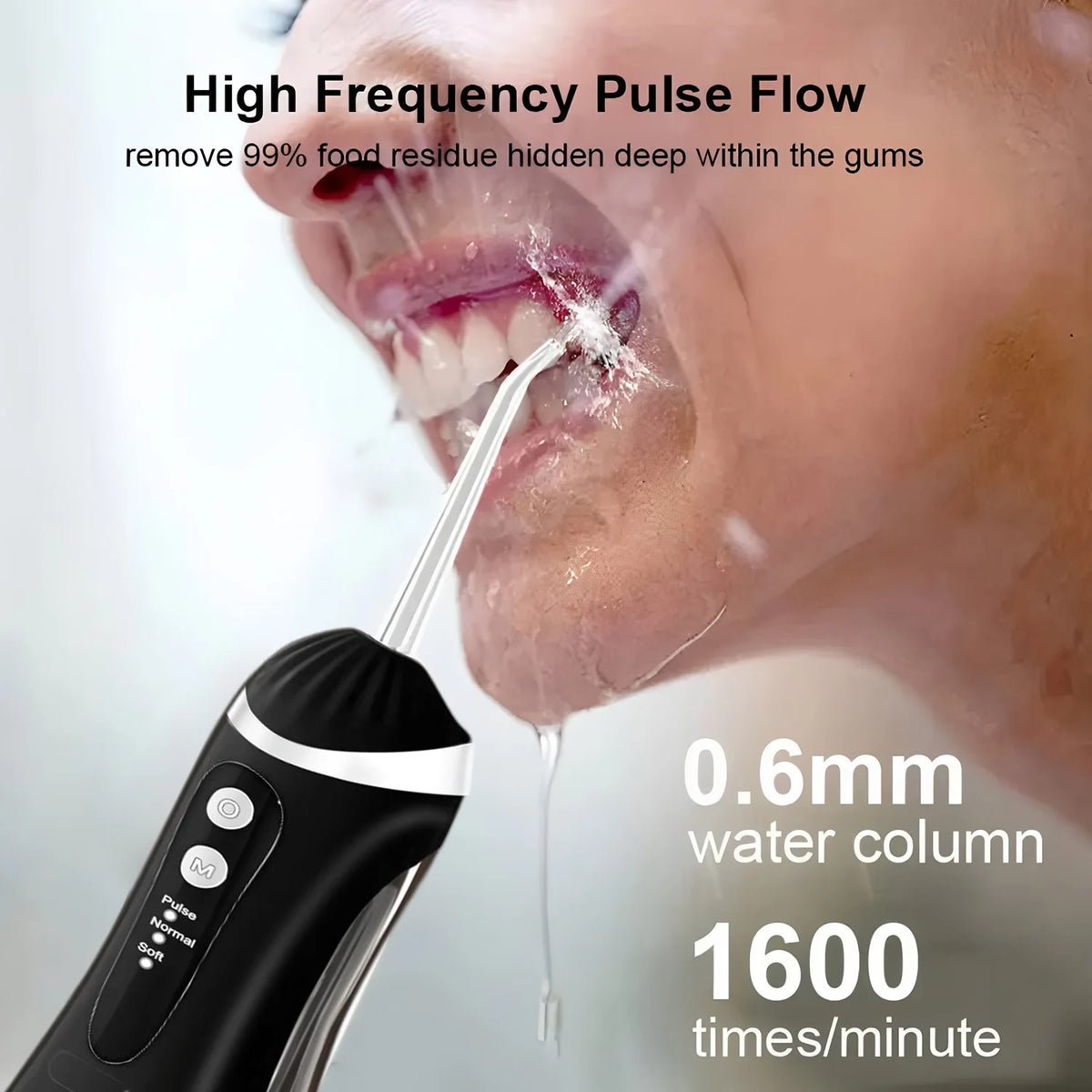 Rechargeable Oral Water Flosser 220ml, 4 Nozzles | HIP Oral Water Flosser HIP