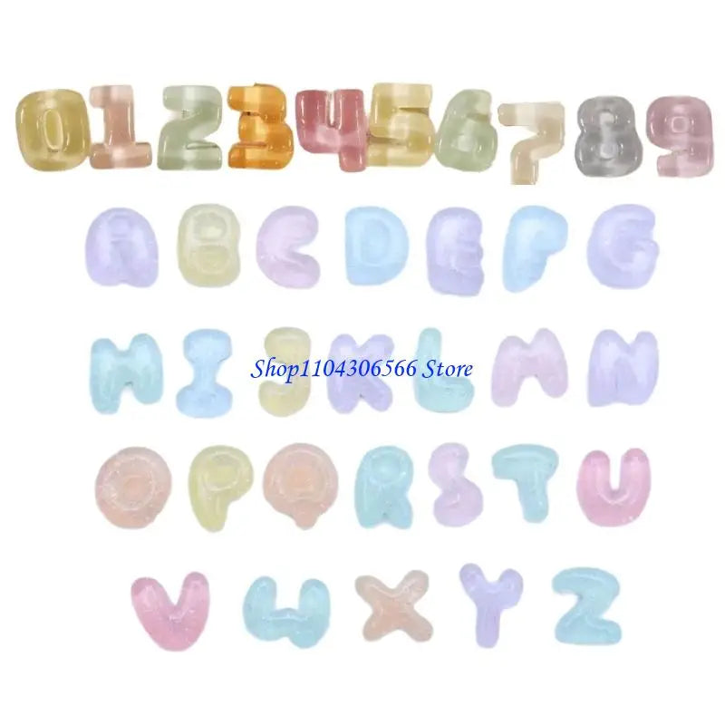 Resin Keyboard Keycap Stickers – 26 Letters & 10 Numbers Keyboard Keycap Stickers HIP transparent CN