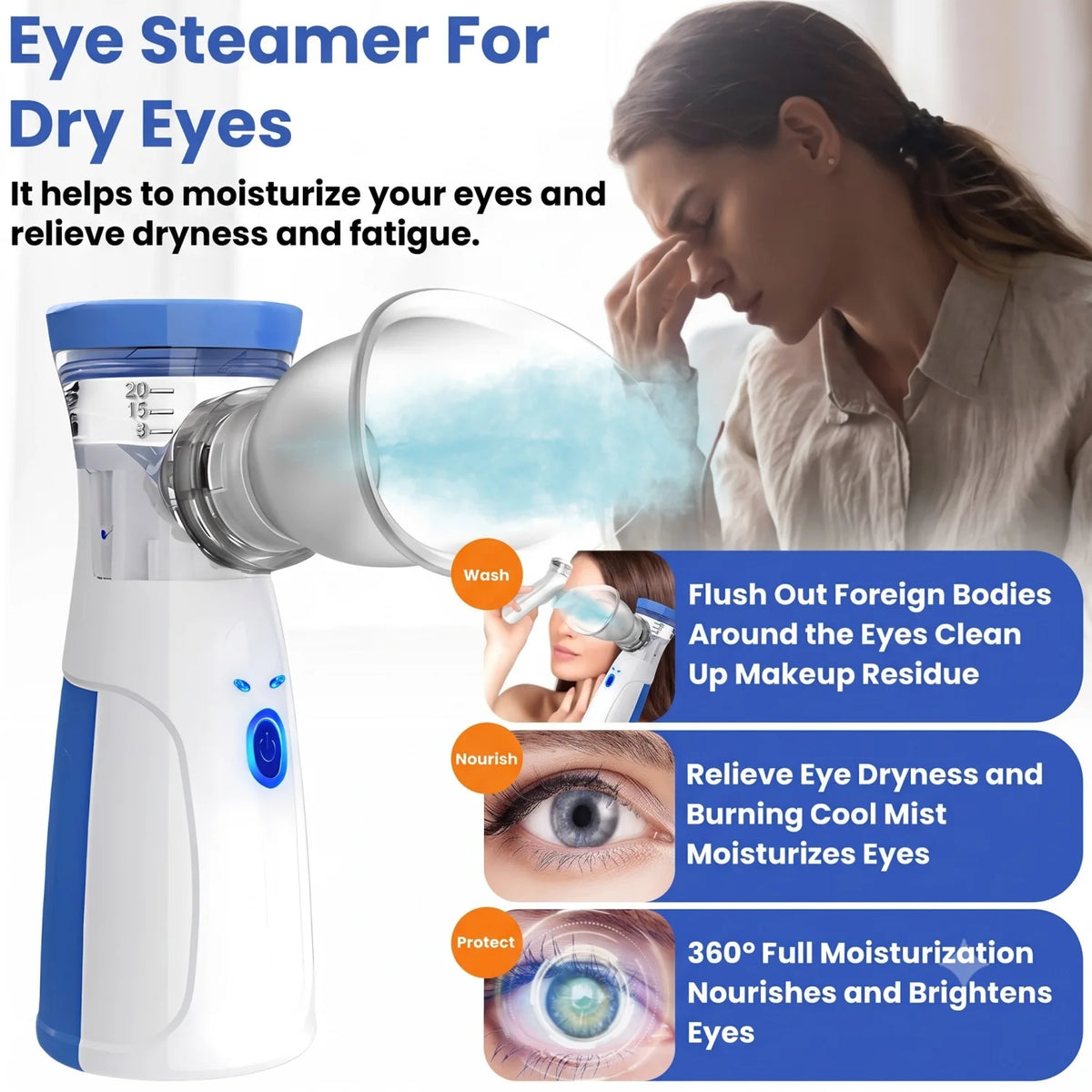 Eye Steam Sprayer & Face Humidifier – Portable Mist Atomizer Eye Mist Humidifier HIP