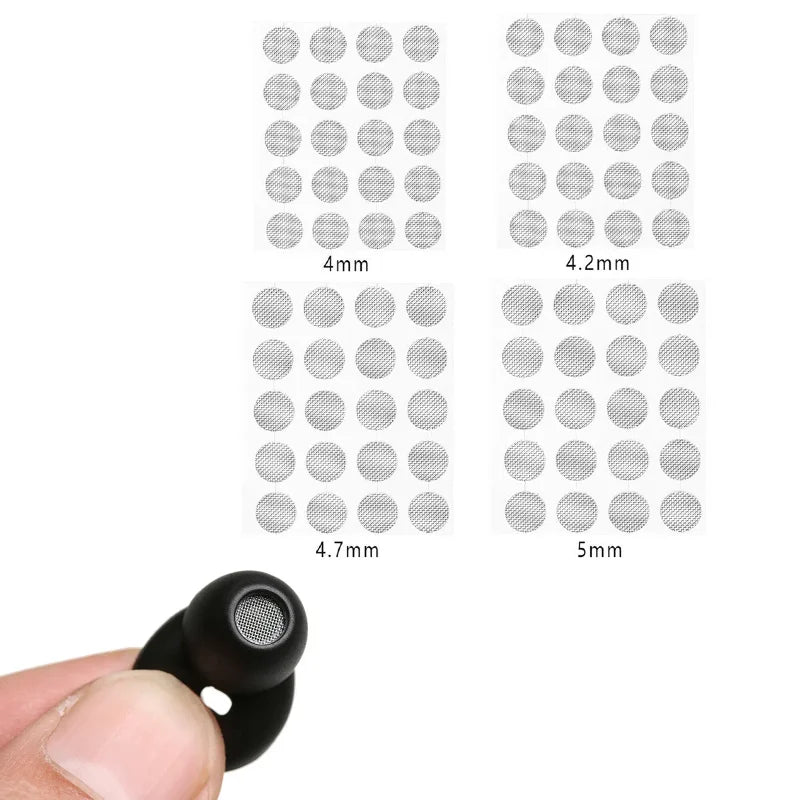 DIY Earphone Dustproof Steel Mesh 20-Pack | 4mm–5mm Earphone Accessories HIP
