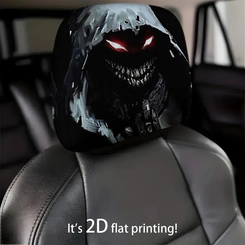 2-Pack Printed Car Headrest Covers – Fun Seat Decor Car Headrest Covers HIP