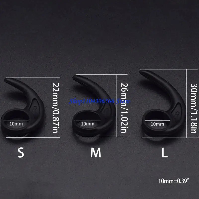 5 Pairs Silicone Earbud Hooks – Sport Grip Wing Tips Earbud Wing Tips HIP