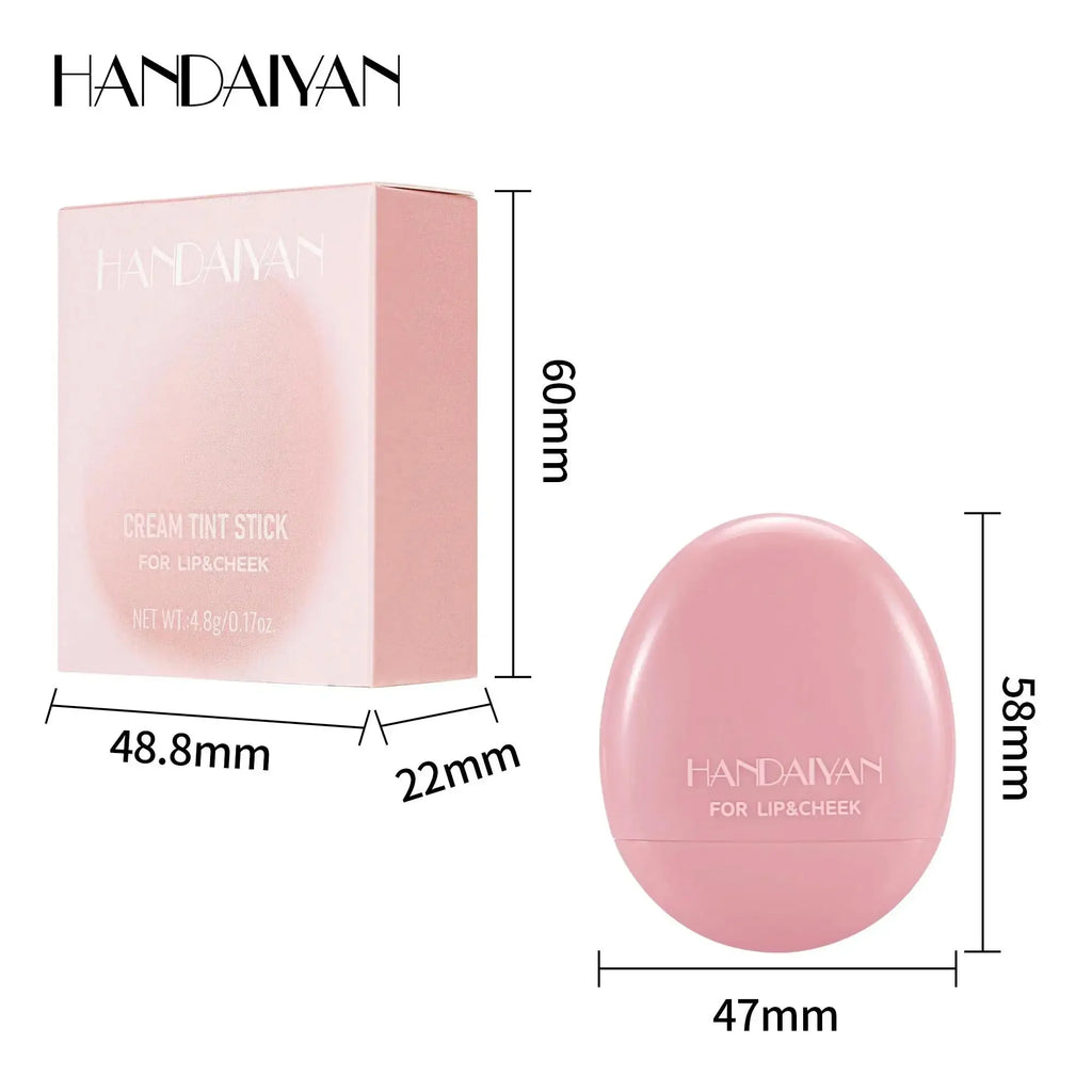 HANDAIYAN 2-in-1 Cream Blush Stick – Lip & Cheek Tint Cream Blush Stick HIP