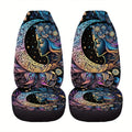 2-Piece Boho Star Moon Car Seat Covers – Washable SUV Fit Car Seat Covers HIP 1