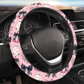 Halloween Neoprene Steering Wheel Cover – Pumpkin & Bat Steering Wheel Cover HIP black