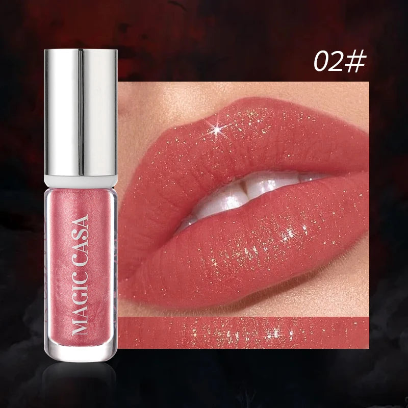 Vampire Lip Gloss – Diamond Pearlescent, Waterproof & Long-Lasting Lip Gloss HIP 02