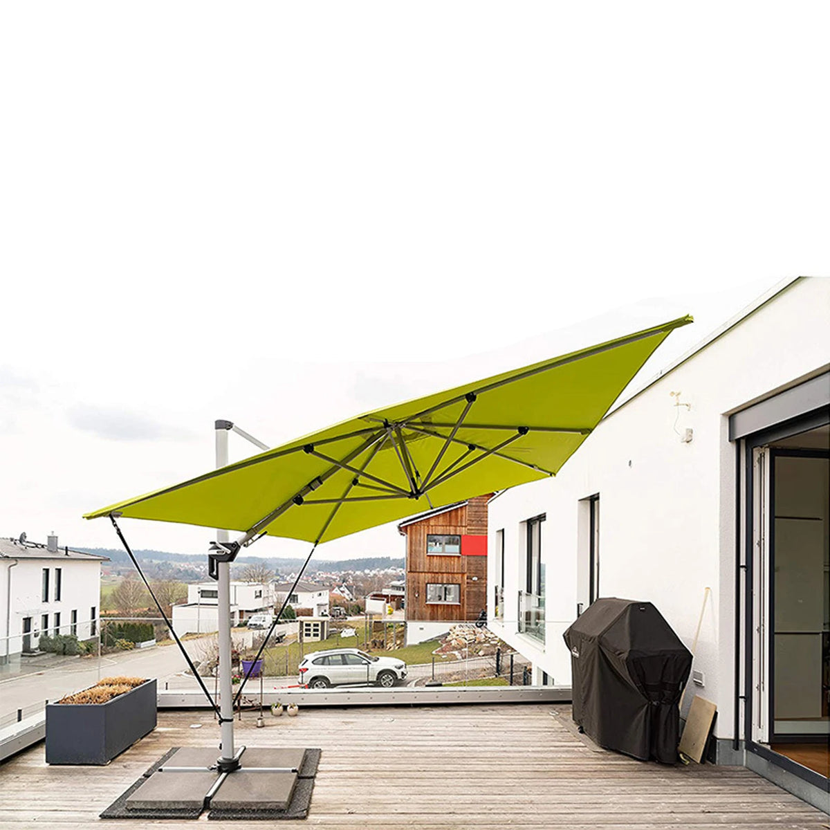 Umbrella Wind Stabilizer Straps Outdoor Sunshades Adjustable Fixing Straps Windproof Protecting for Large Cantilever Parasols HIP