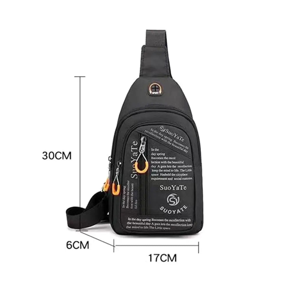 Nylon Crossbody Chest Bag – Multifunctional Sports Waist Pack Crossbody Waist Bag HIP