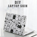 Cute Cat 15" Laptop Skin – A+C Side Cover, Waterproof PVC Laptop Skin Decal HIP 3