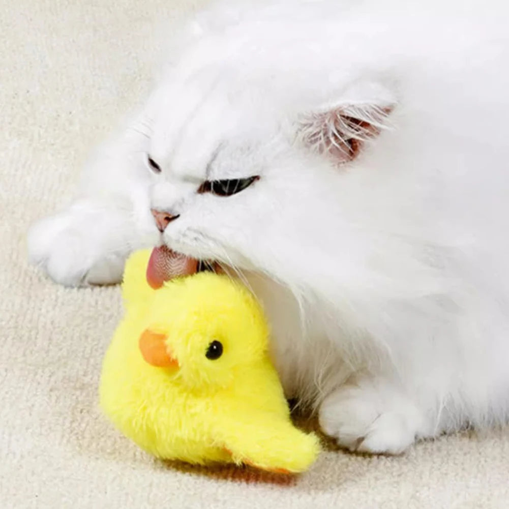 Interactive Cat Toys Flapping Duck Cat Toy Flapping Wings Duck Catnip Toys Vivid Squeak Simulation Bird Interactive Cat Toy HIP