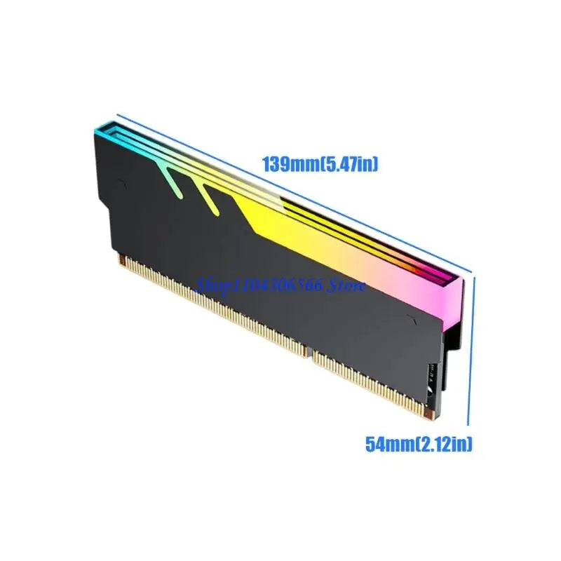 ARGB RAM Cooler – Universal DDR5 DDR4 DDR3 DDR2 Metal Heat Sink RAM Memory Cooler HIP