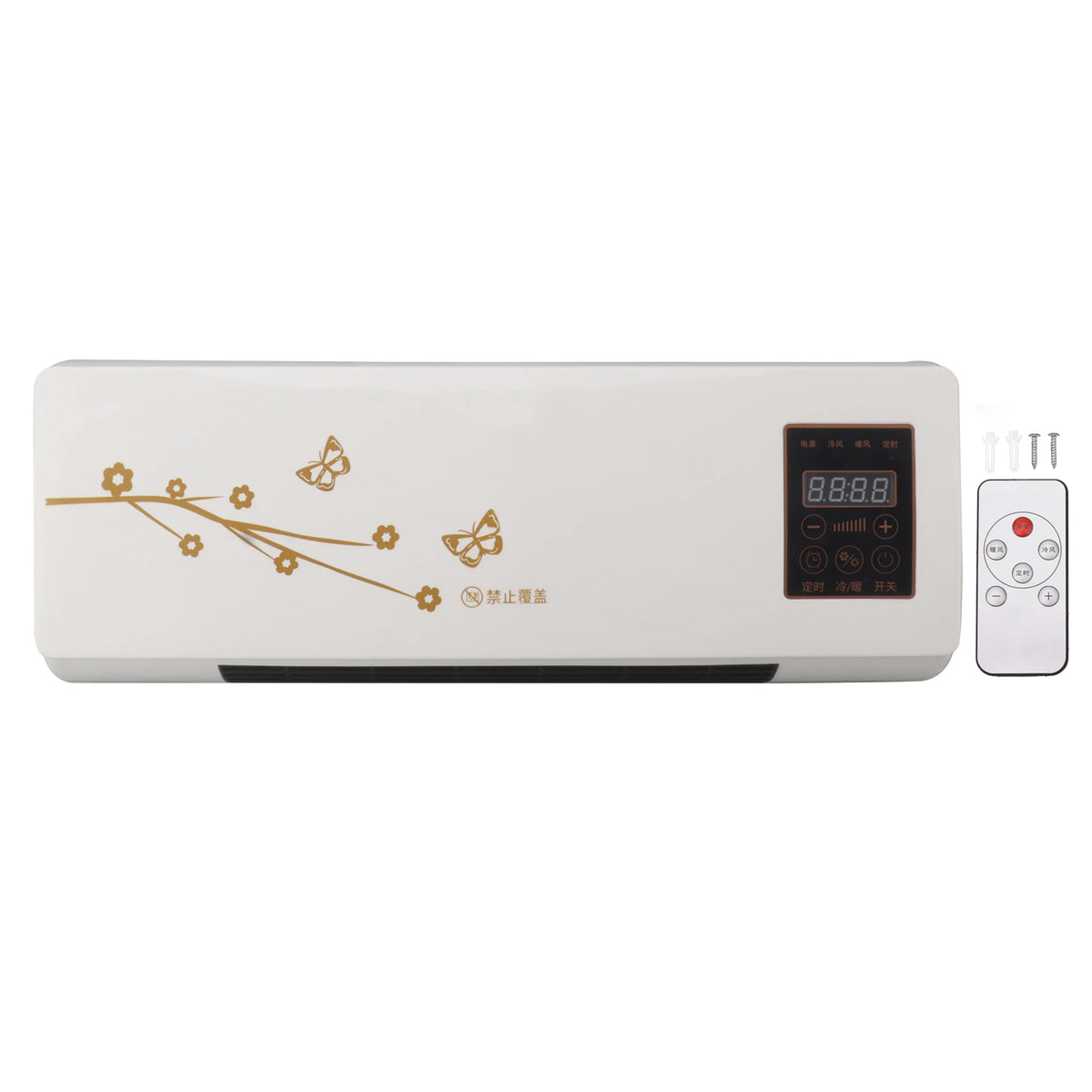 Cooling and Heating Air Conditioner Small Wall Mounted Air Conditioner for Living Room Bedroom Office HIP WHITE