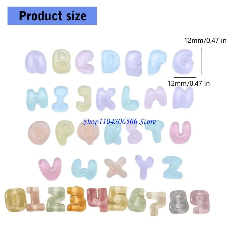 Resin Keyboard Keycap Stickers – 26 Letters & 10 Numbers Keyboard Keycap Stickers HIP