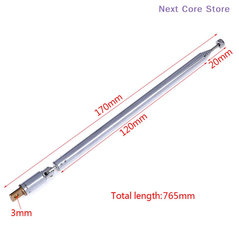 7-Section Telescopic Antenna – Radio, TV & Device Replacement Telescopic Antenna HIP